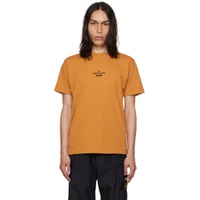 Orange Printed T Shirt 232828M213014