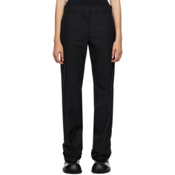 Black Wound Trousers 232843F087001