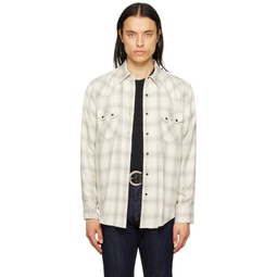 Off White Western Check Shirt 232864M192002