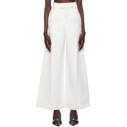 SSENSE Exclusive White Trousers 232866F087002