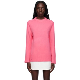 Pink Pullover Sweater 232866F096000
