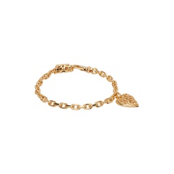Gold Arabesque Heart Bracelet 232883M142030
