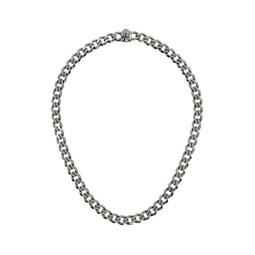 SSENSE Exclusive Gunmetal Chain Necklace 232883M145011