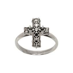 Silver Cross Ring 232883M147003