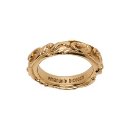 Gold Arabesque Band Ring 232883M147010
