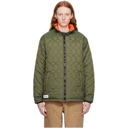 Green Chainlink Reversible Jacket 232888F061001