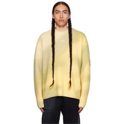 Yellow Gradient Sweater 232891M201001