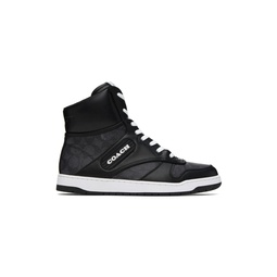 Black   Gray C202 Sneakers 232903M236003