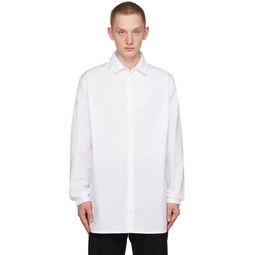 White Paneled Shirt 232908M192001