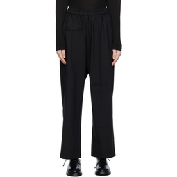 Black Tailoring Pockets Trousers 232909F087023