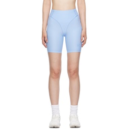 Blue Pocketed Shorts 232920F541003