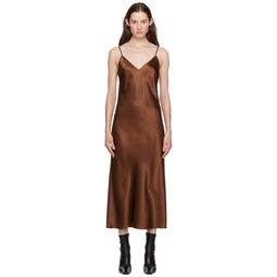 Brown Clea Midi Dress 232936F054002