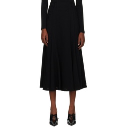 Black Laura Midi Skirt 232938F092003