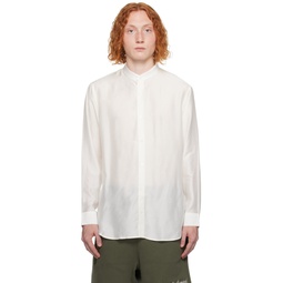 White Band Collar Shirt 232951M192004