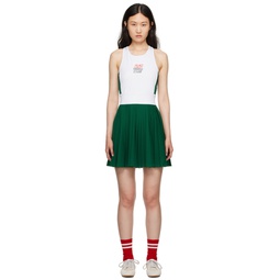 SSENSE Exclusive Off White   Green Forest Dress 232963F551000