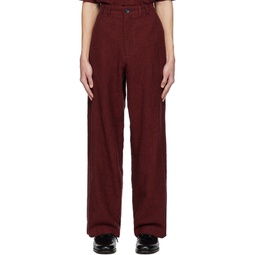 Red Wide Trousers 232966M191000