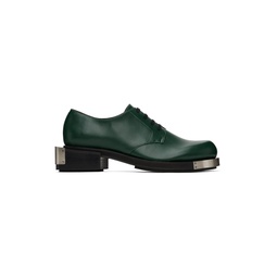Green Lace Up Derbys 232979M225000