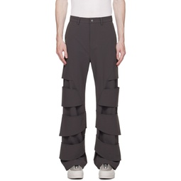 Gray Stool Trousers 232985M191017