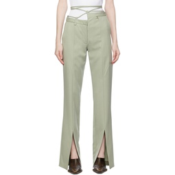 Green Service Trousers 232986F087001