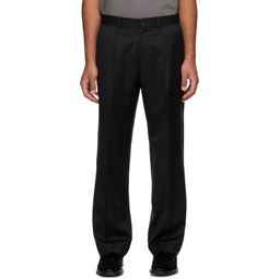 Black Tapered Trousers 232992M191009