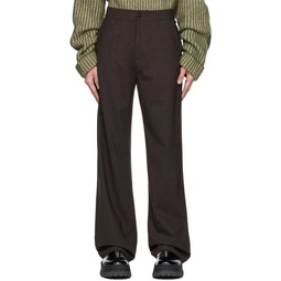 Brown Wind Trousers 232995M191005