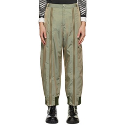Green Vented Trousers 232999M191000