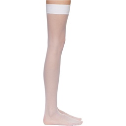 White Thigh Socks 241003F076001
