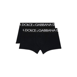 Two Pack Black Boxers 241003M216005