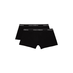 Two Pack Black Boxers 241003M216008