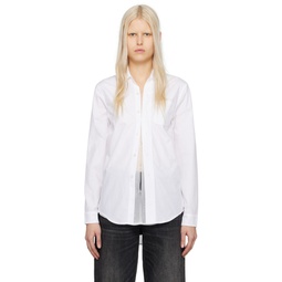White Foldout Shirt 241021F109000