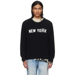 Black New York Sweater 241021M204002