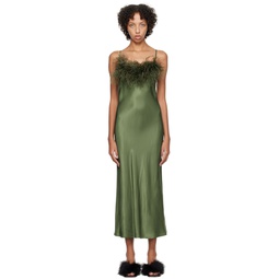 Green Boheme Slip Dress 241031F054001