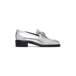 Silver Maxwell Loafers 241055F121002