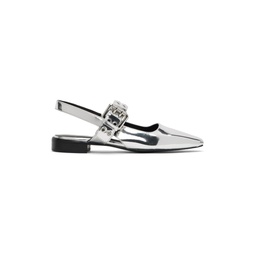Silver Astra Slingback Slippers 241055F121009