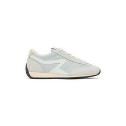 Gray Retro Runner Slim Sneakers 241055F128010