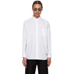 White Embroidered Shirt 241057M192006