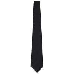 Black Silk Plain Tie 241058M158007