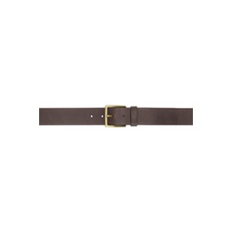 Brown Leather Belt 241085M131003