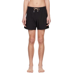 Black Quick Drying Swim Shorts 241085M208029