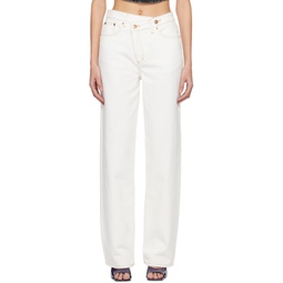 White Relax Jeans 241088F069049