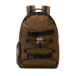 Brown Kickflip Backpack 241111F042010