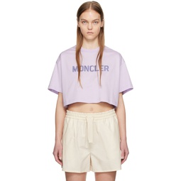 Purple Sequinned T Shirt 241111F110052