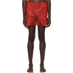 Red Patch Swim Shorts 241111M208024