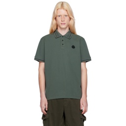 Green Patch Polo 241111M212001