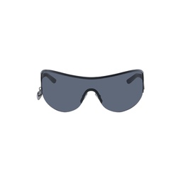 Black Metal Frame Sunglasses 241129F005002