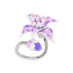 Silver Flower Ring 241129F024001