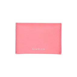 Pink Folded Card Holder 241129F037000