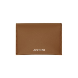 Brown Folded Card Holder 241129F037008