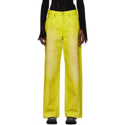 Yellow Loose Fit Jeans 241129F069011