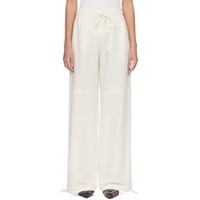 Off White Drawstring Trousers 241129F087027